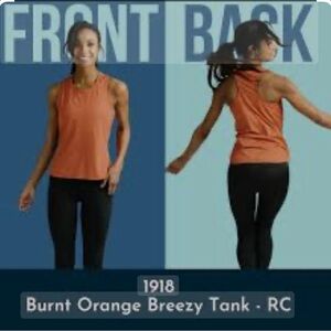 Zyia Burnt Orange Breezy Tank